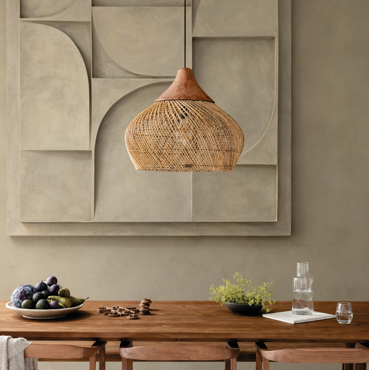 Harp Lamp Kulit