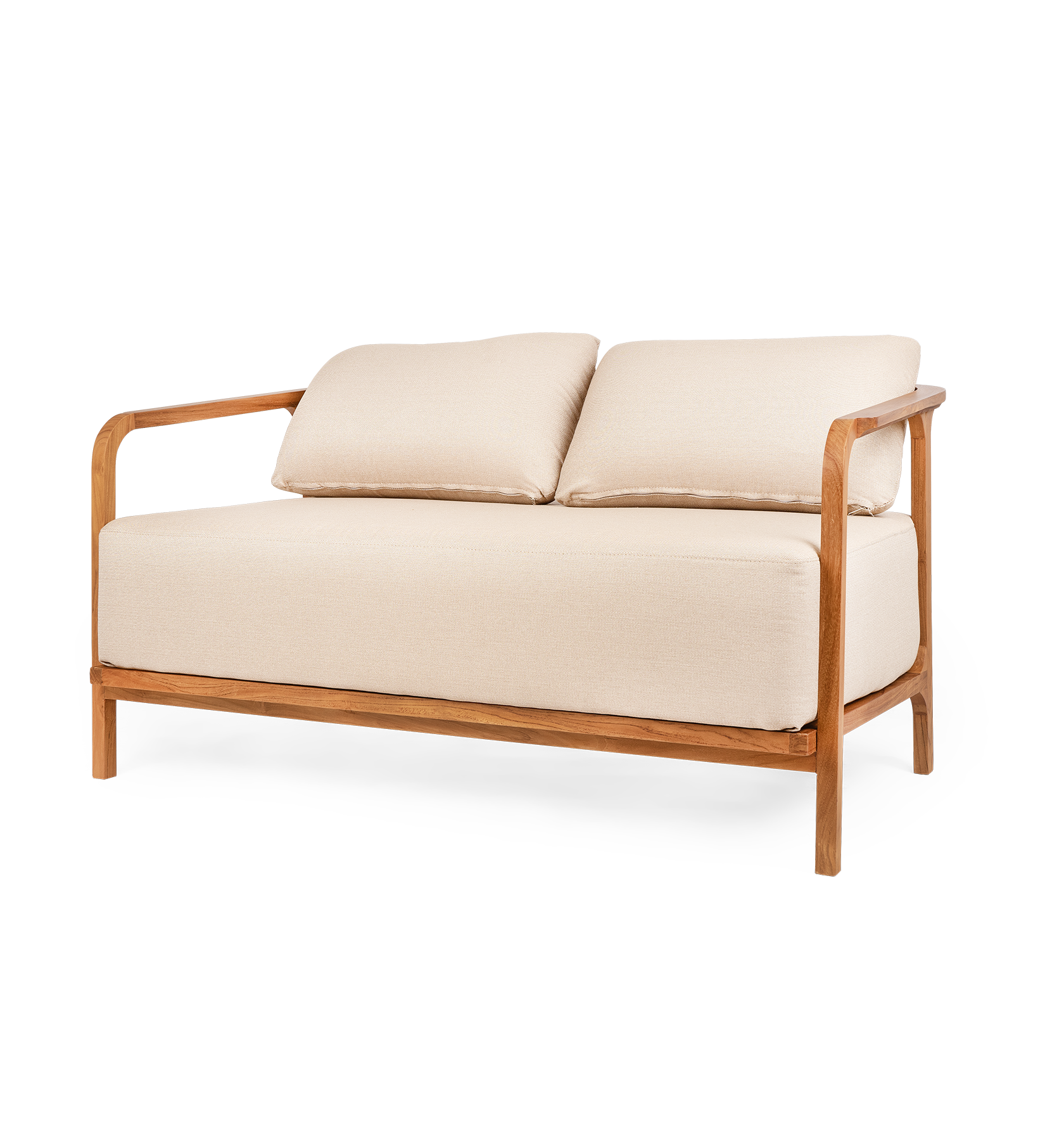 Classy Sofa Lounge 2 Seats Custard