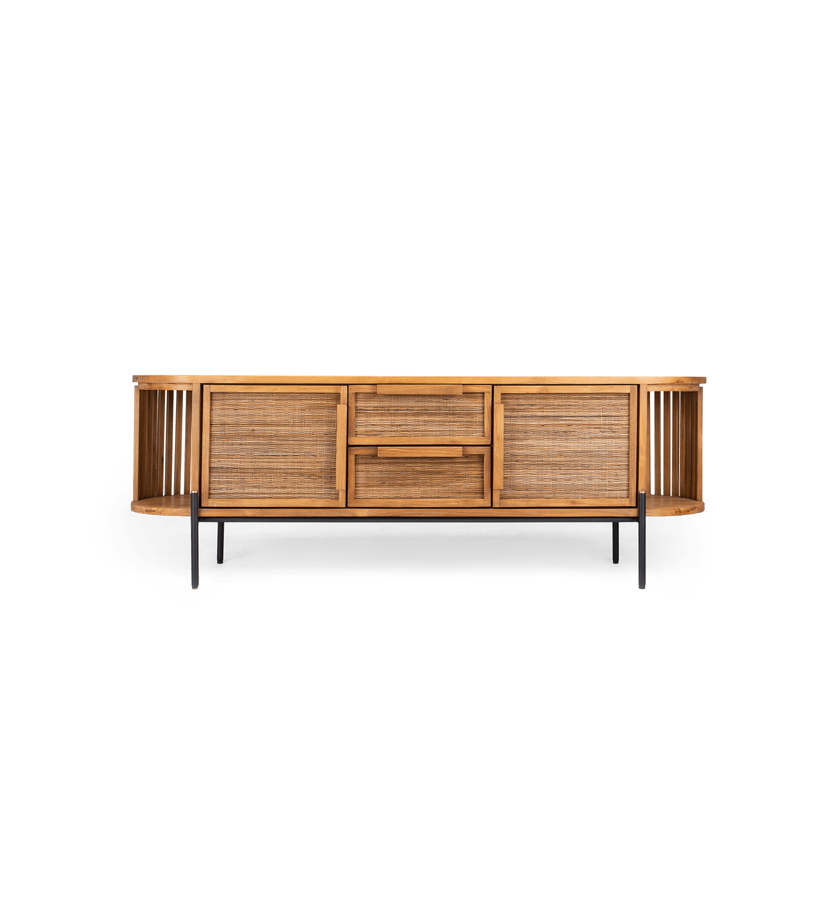 Coco Dresser 2 Doors 2 Drawers 2 Open Racks