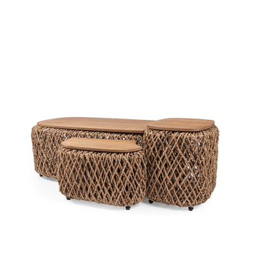 Knut Square Padi Coffee Table Set of 3