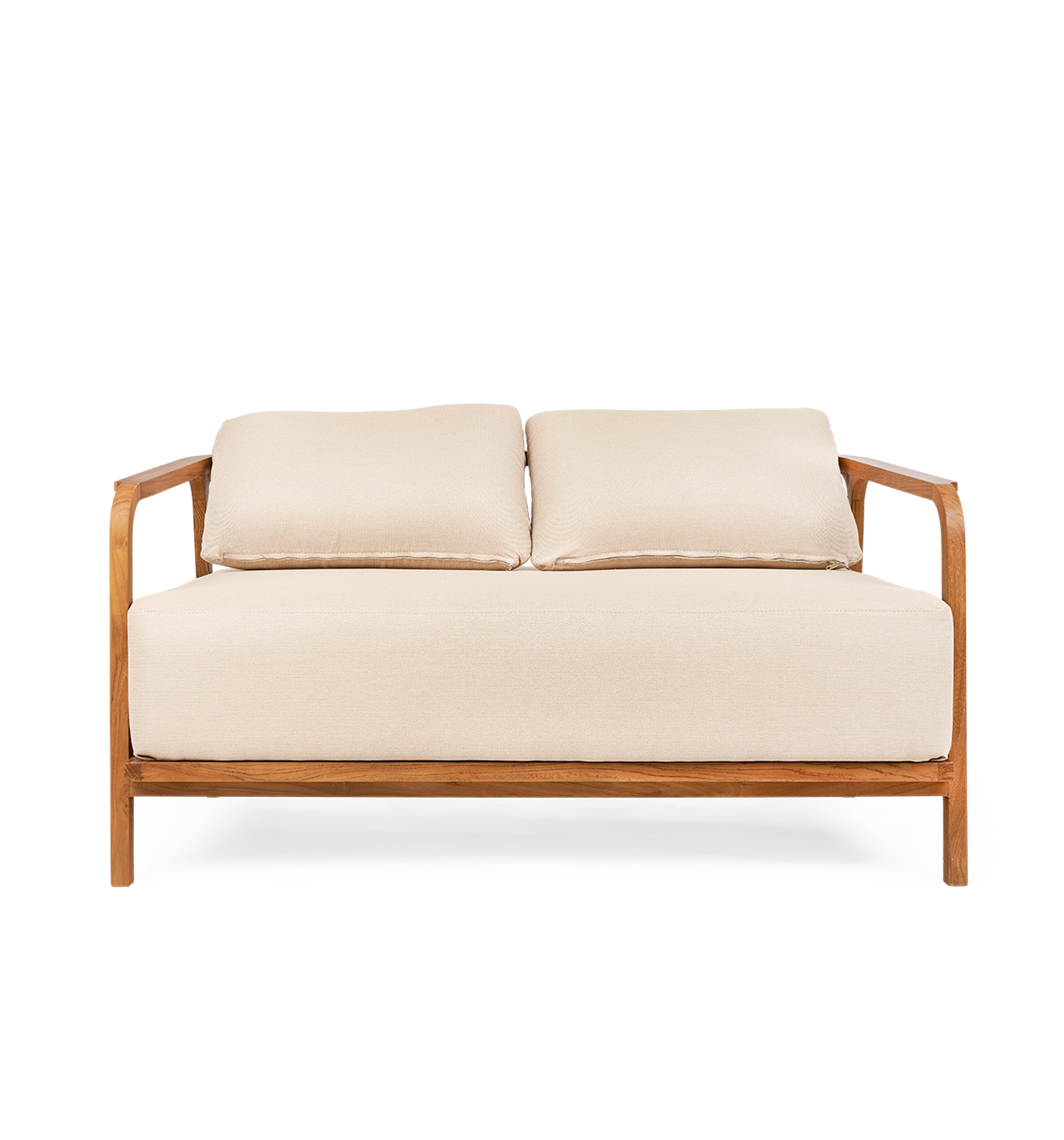 Classy Sofa Lounge 2 Seats Custard