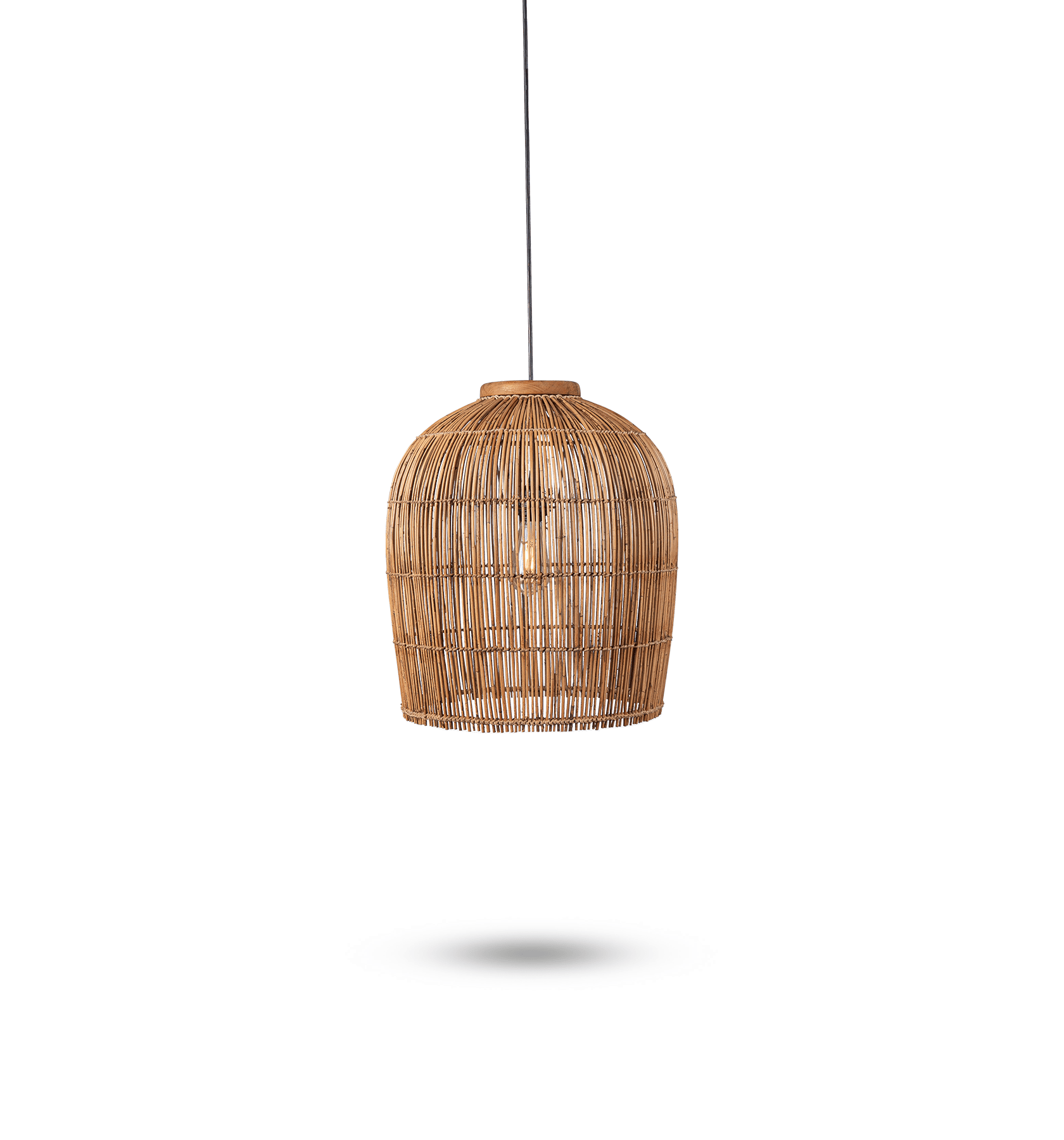Aura Hanging Lamp Rattan Kulit