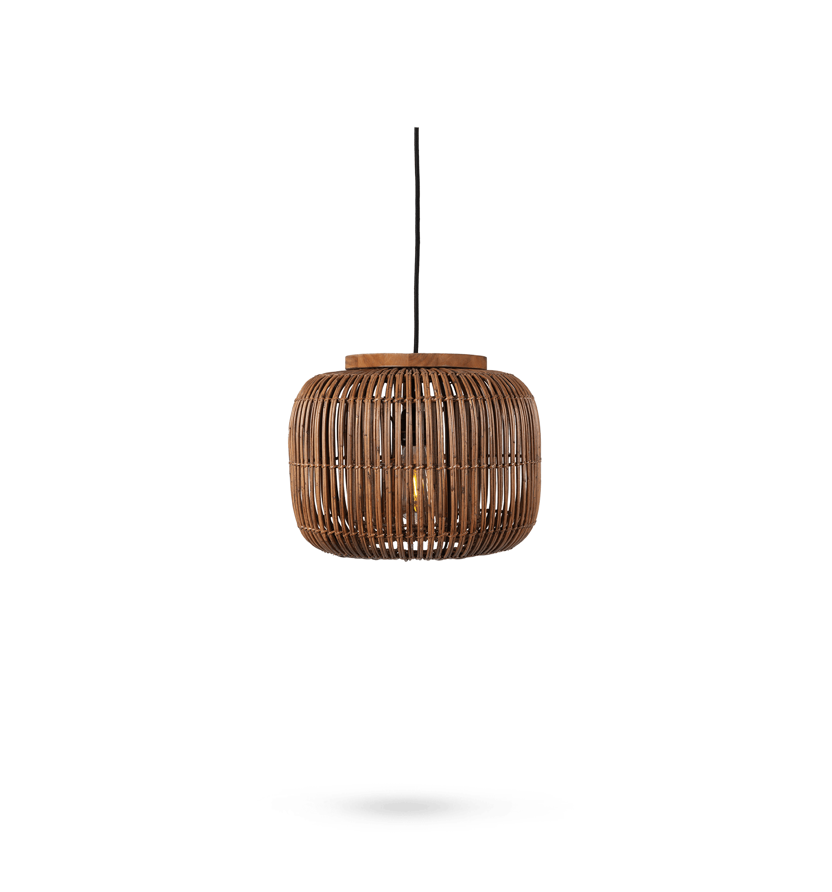 Barrel Hanging Lamp Brown