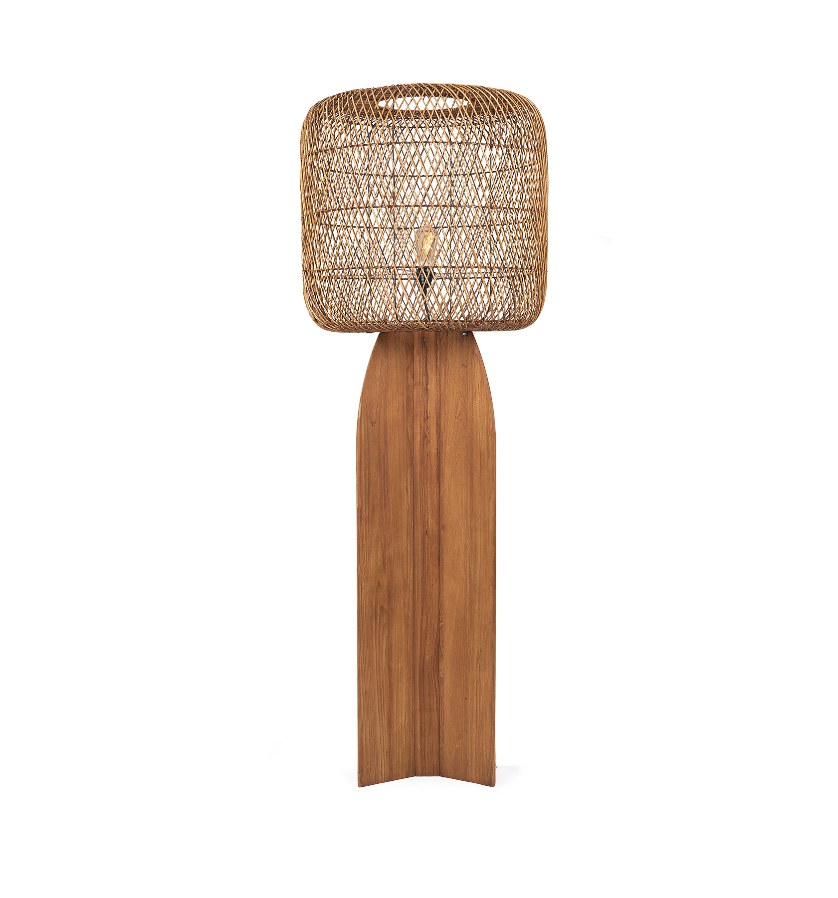 Orbit Standing Lamp - Rattan N