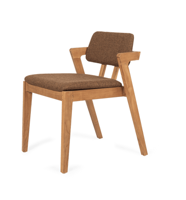 Noa Chair with Cushion Brown
