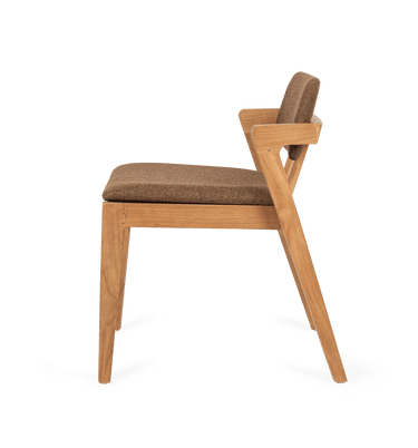Noa Chair with Cushion Brown