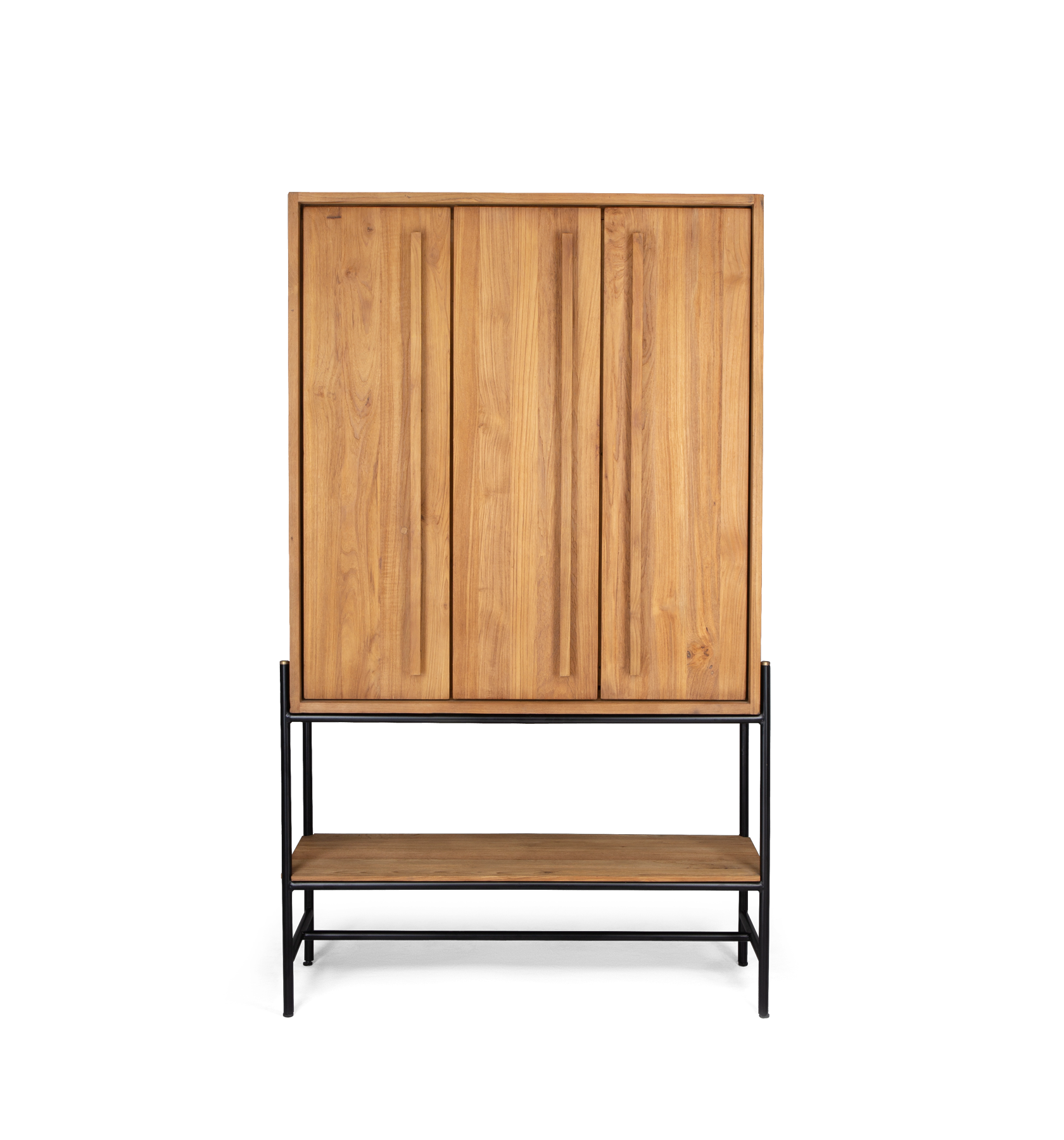Outline Cabinet 3 Doors 1 Open Rack
