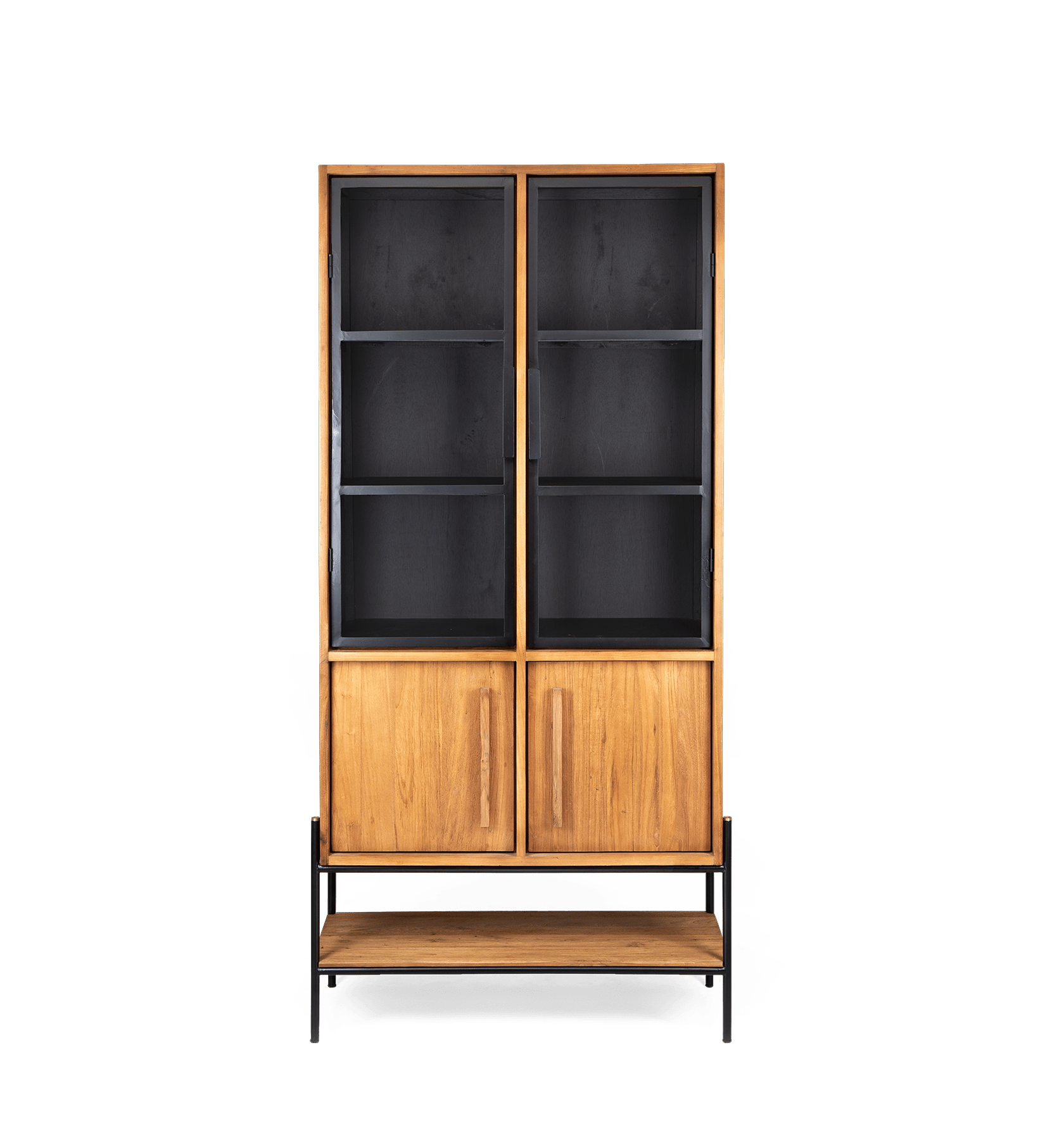 Outline Cabinet 4 Doors 1 Open Rack
