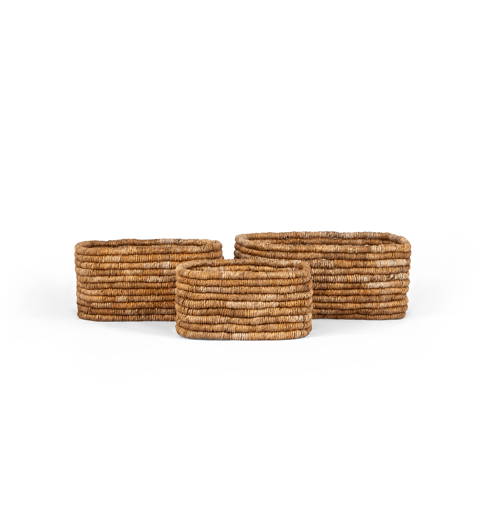 Caterpillar Ambang Rectangular Basket Two-Tone - Set of 3