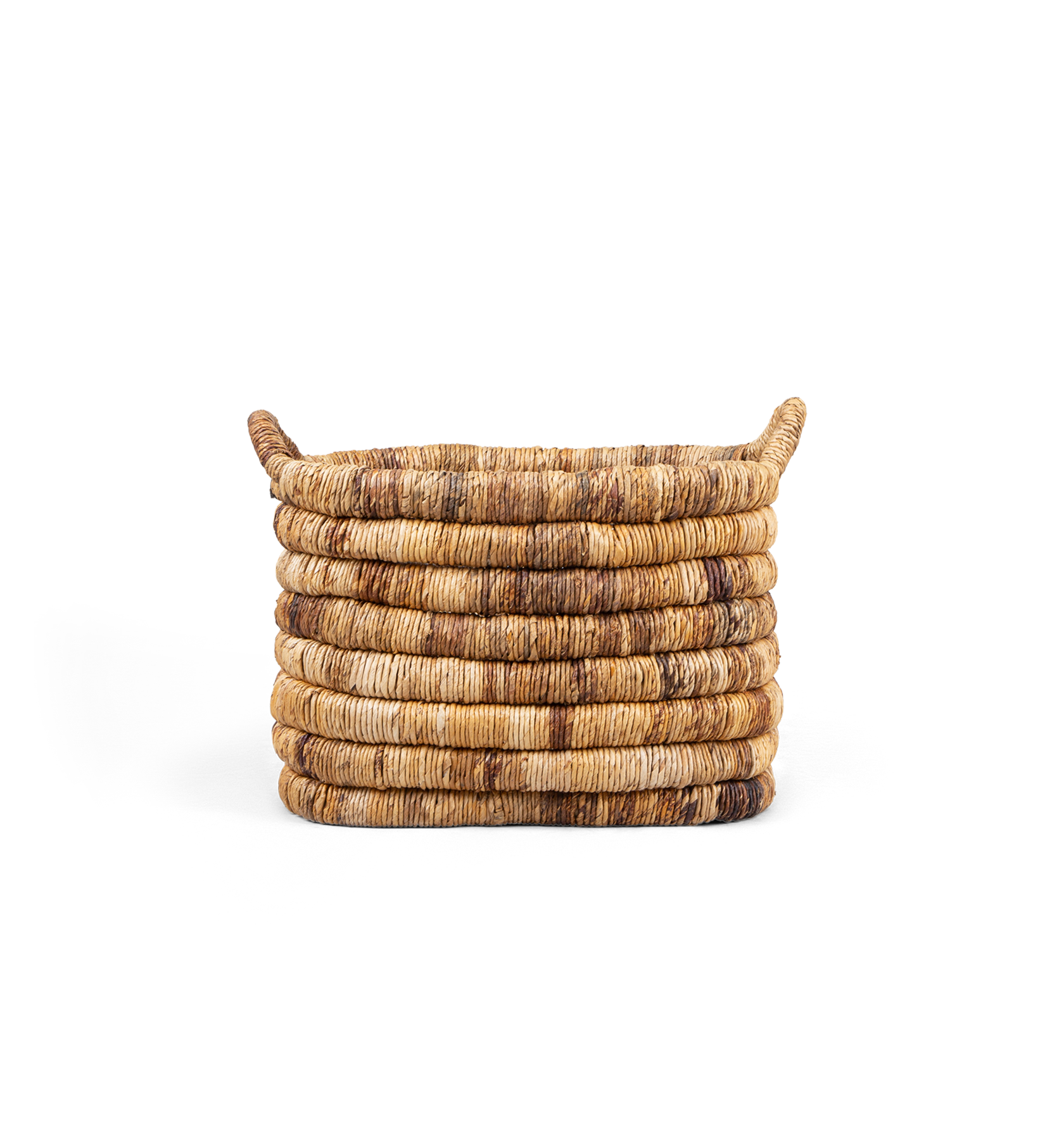 Caterpillar Sago Rectangular Basket  Two-Tone