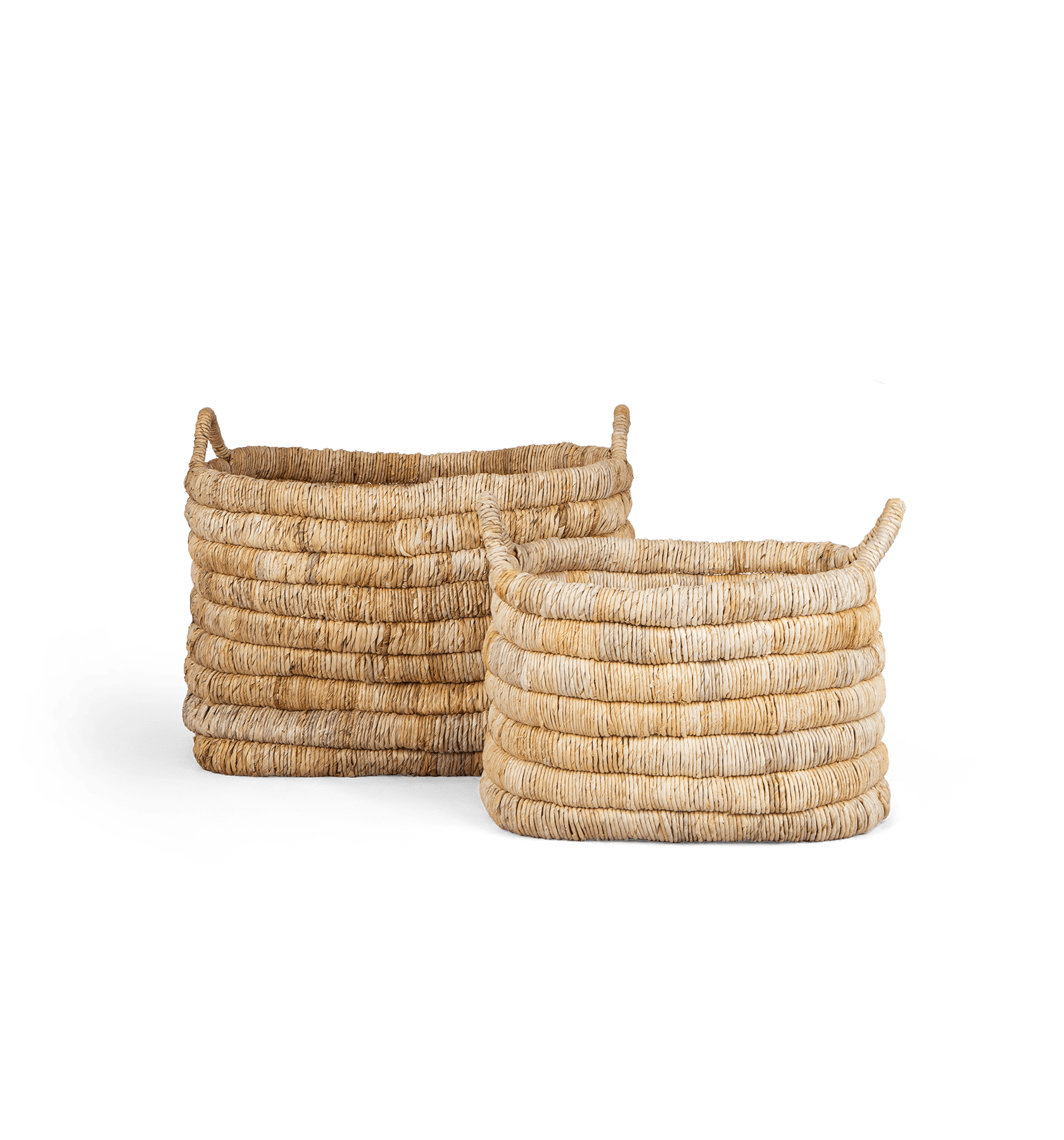 Caterpillar Sago Rectangular Basket - Set of 2