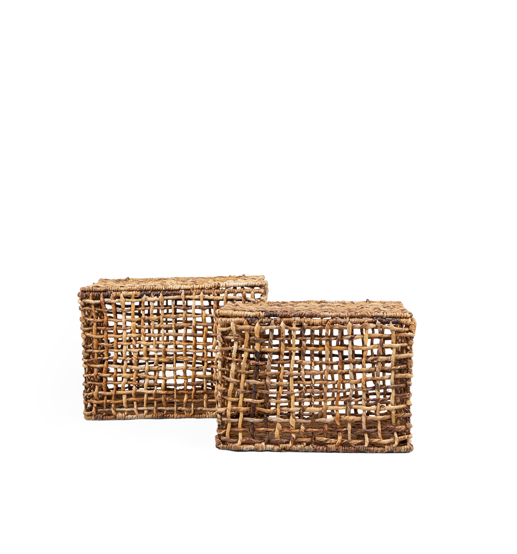 Rinjani Rectangular Basket Two-Tone - Set of 2