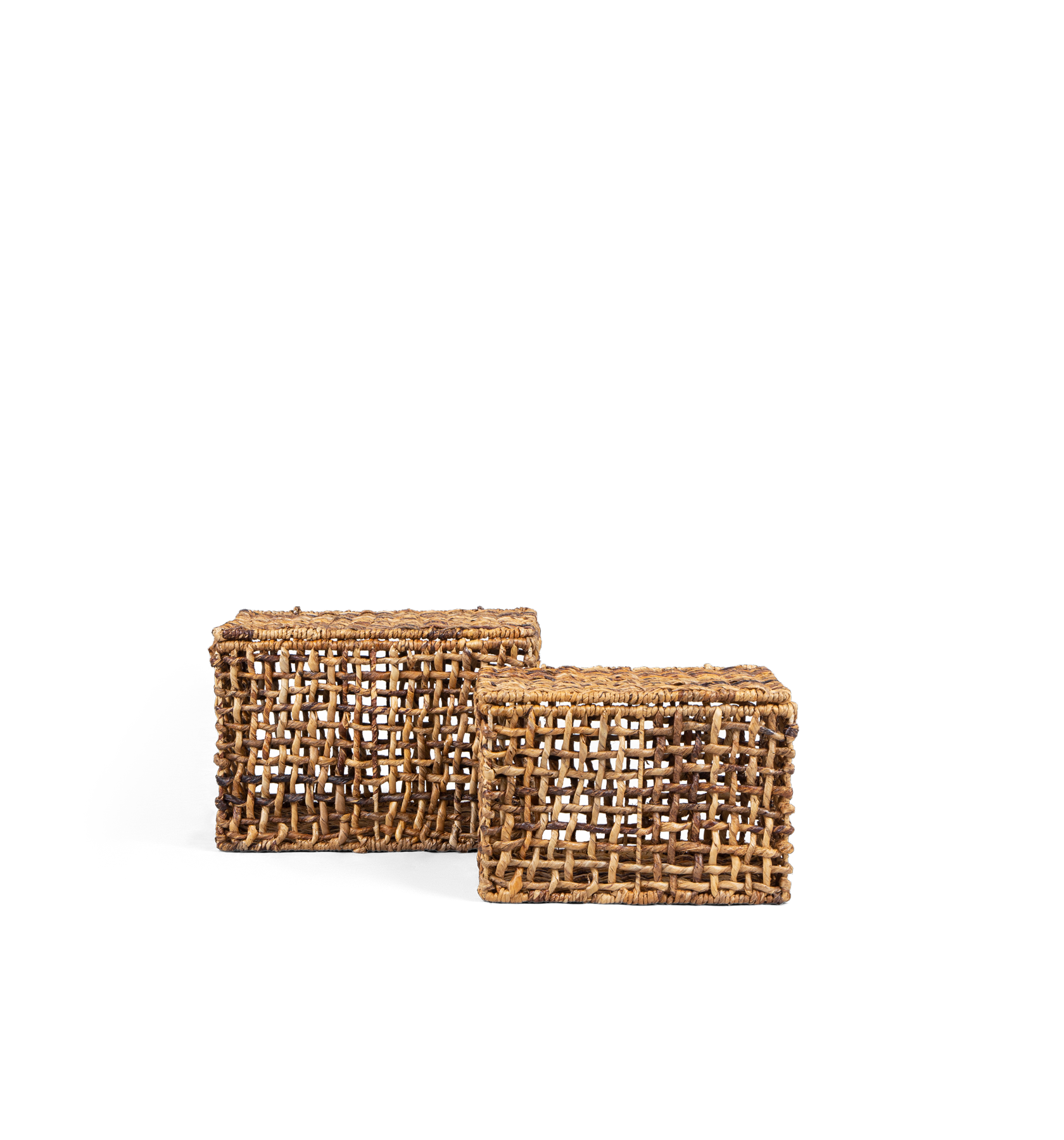 Rinjani Rectangular Basket Two-Tone - Set of 2