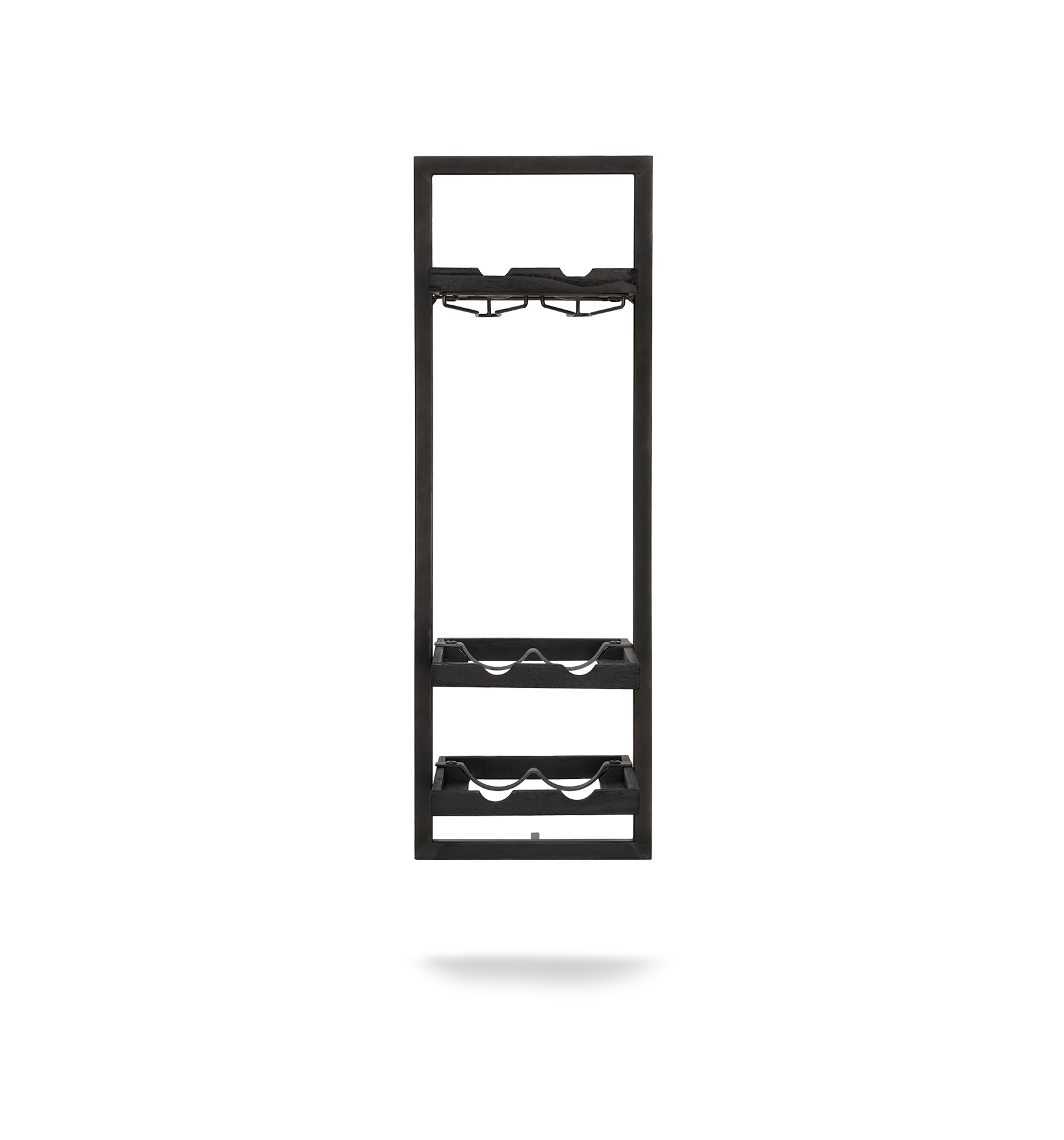 Wine Rack 6 Bottles Black D(2)