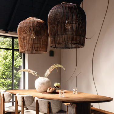 Aura Hanging Lamp Rattan Brown