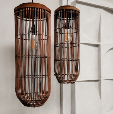 Tub Hanging Lamp Brown