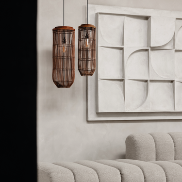 Tub Hanging Lamp Brown