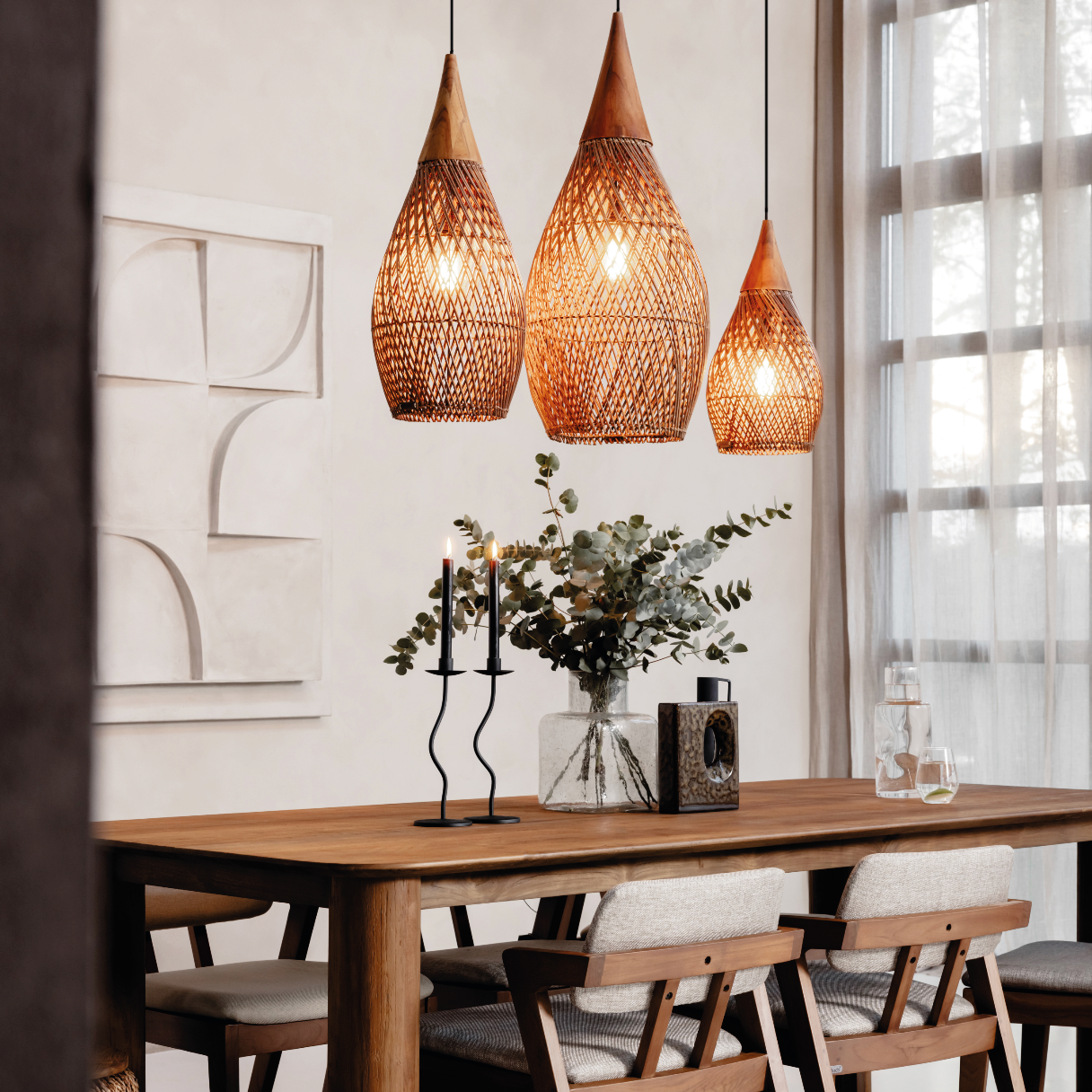 Horn Lamp Brown