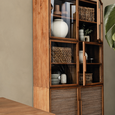 Hopper Display Cabinet 2 Doors