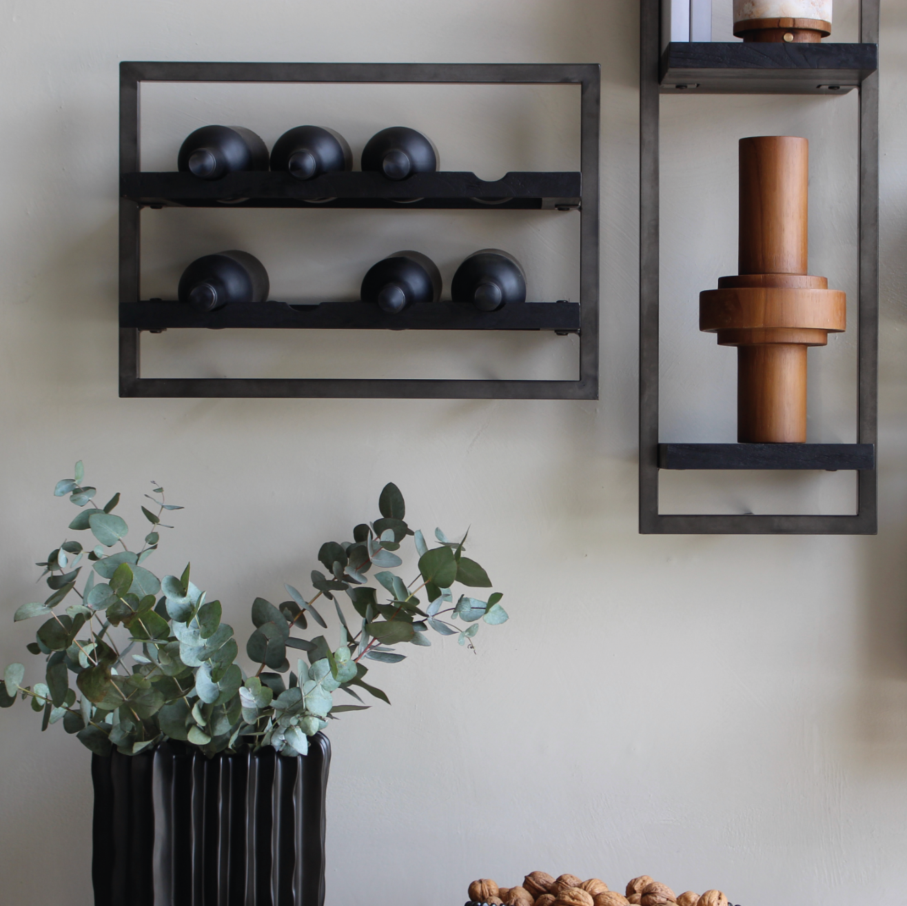 Wine Rack 12 Bottles Black  A(3)