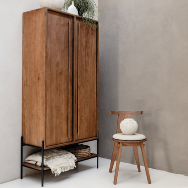Outline Cabinet 2 Doors 1 Open Rack