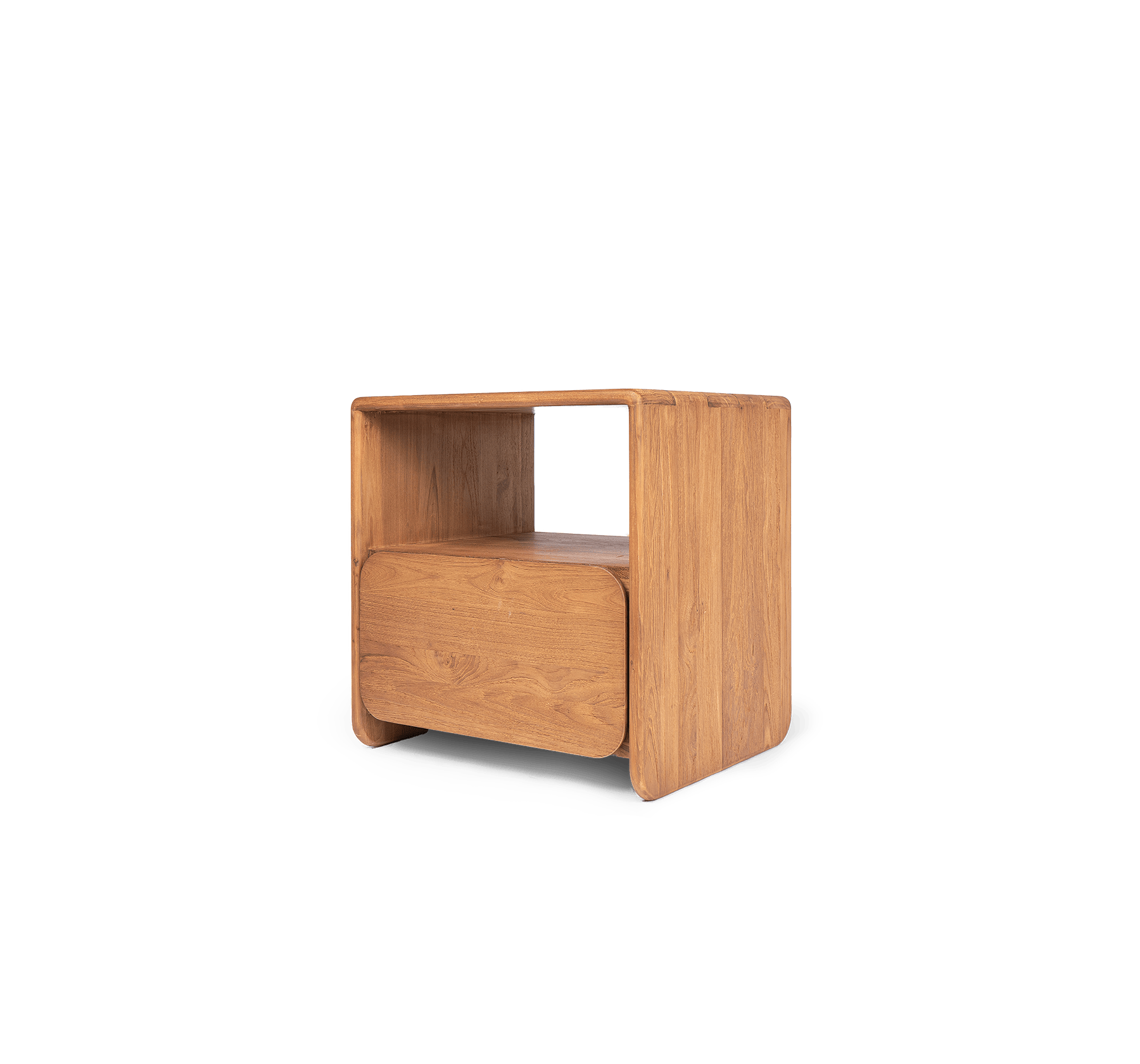 Tess Bed Side 1 Drawer, 1 Open Rack
