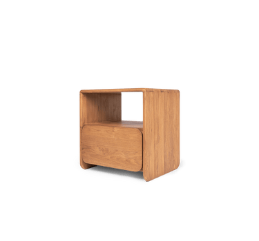 Tess Bed Side 1 Drawer, 1 Open Rack