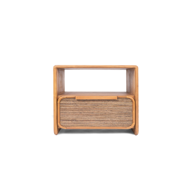 Tess Bed Side 1 Drawer, 1 Open Rack - Coco