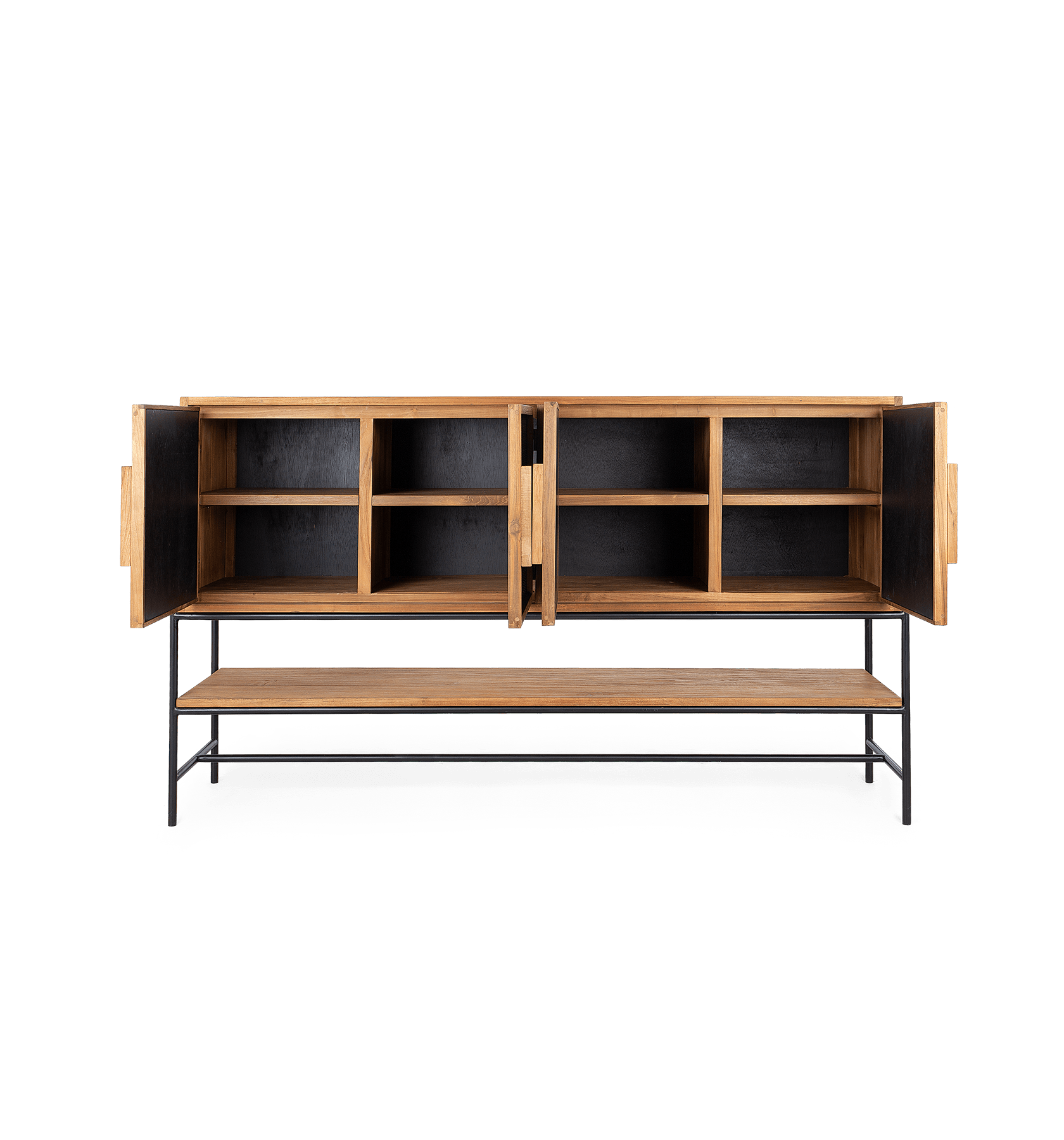 Coco Dresser 4 Doors 1 Open Rack