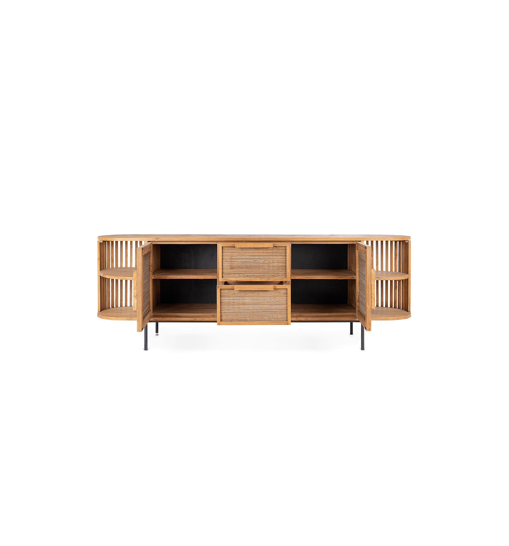 Coco Dresser 2 Doors 2 Drawers 4 Open Racks