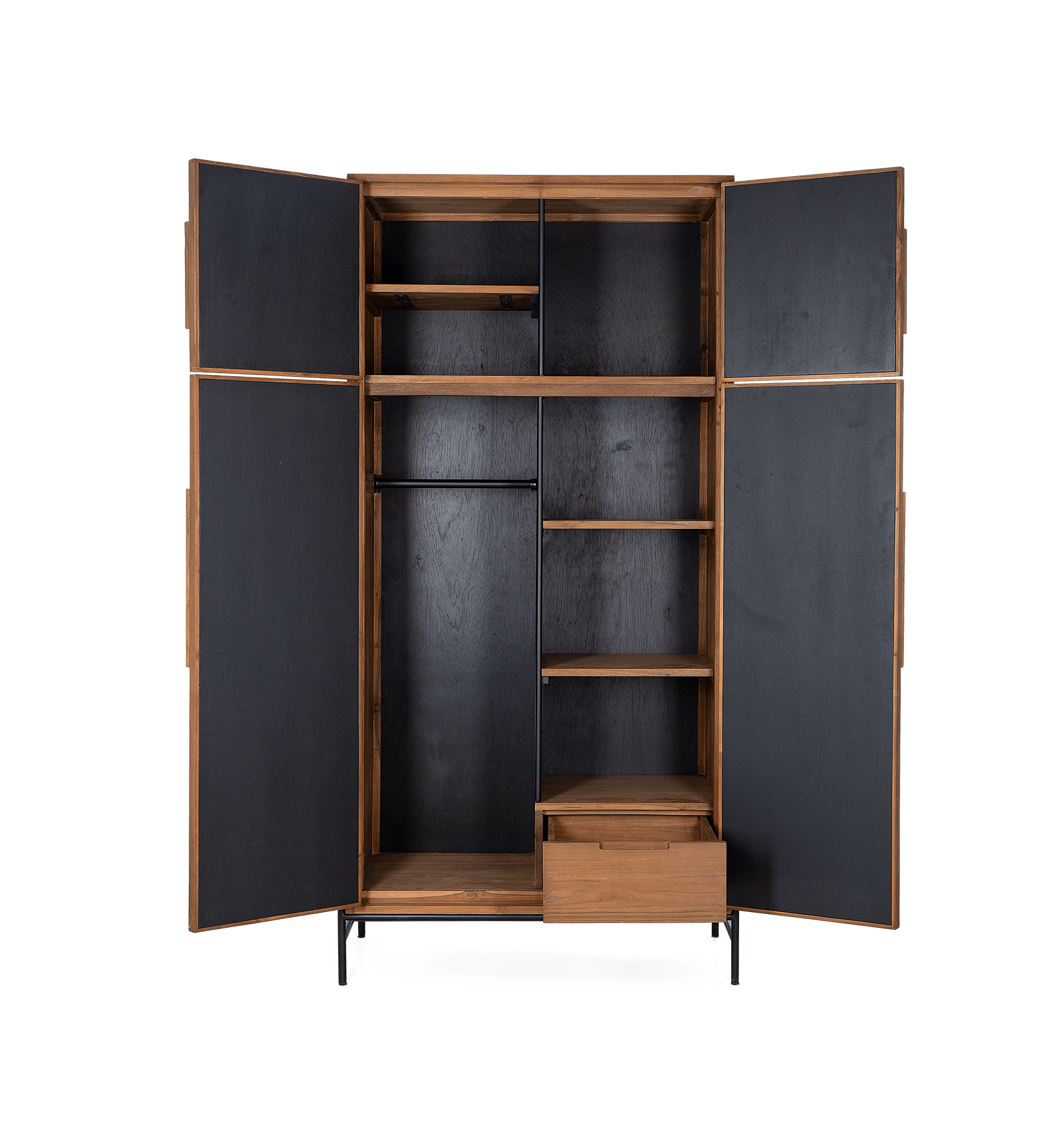 Coco Wardrobe 4 Doors 1 Drawer