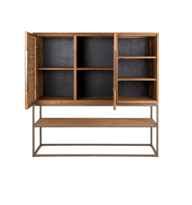Karma Pure Cabinet 2 Doors 3 Shelves 1 Open Rack