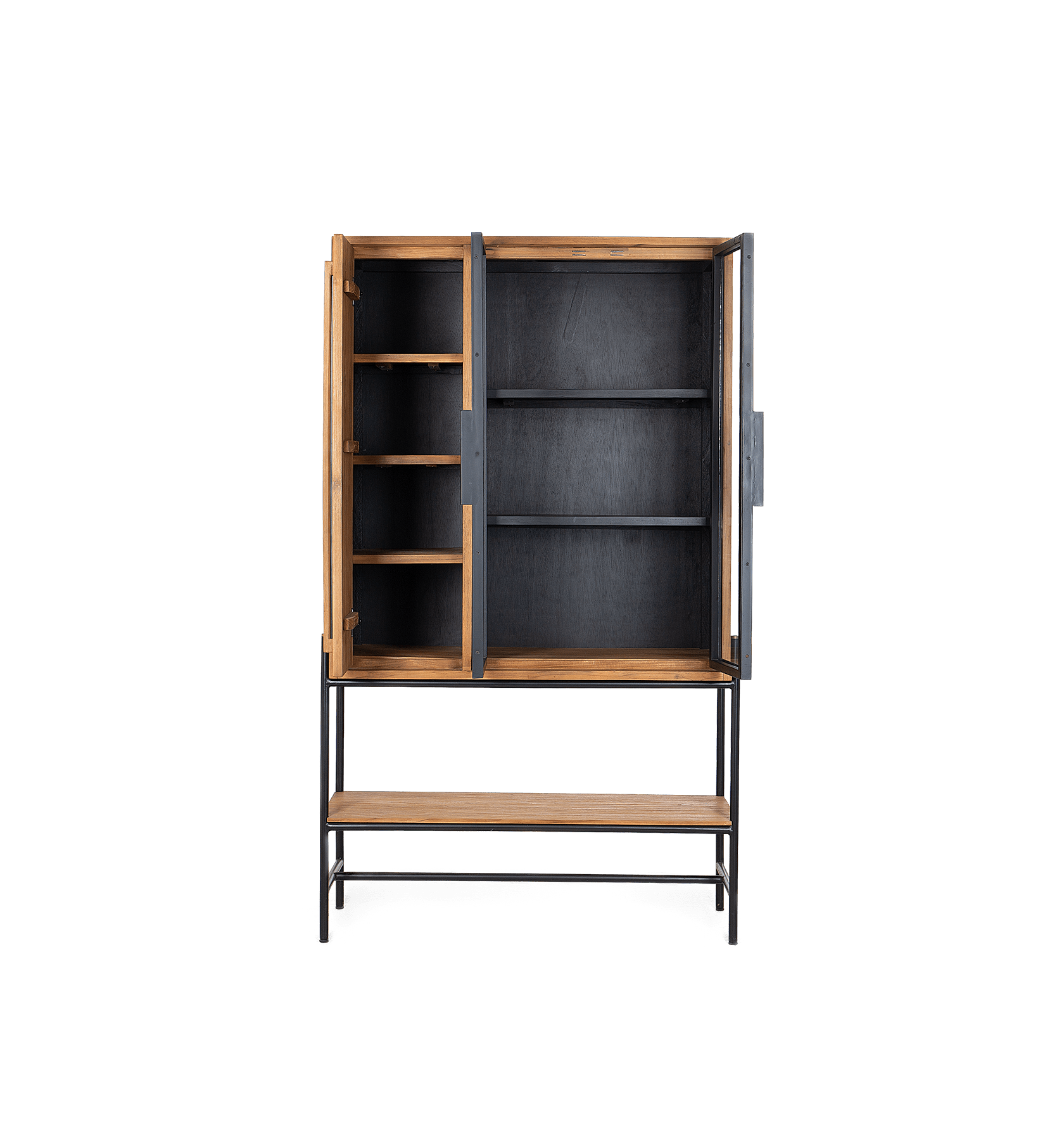 Outline Cabinet 3 Doors 1 Open Rack