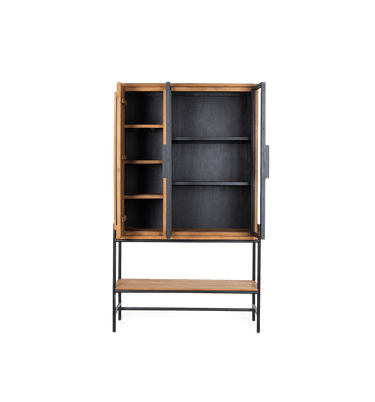 Outline Cabinet 3 Doors 1 Open Rack