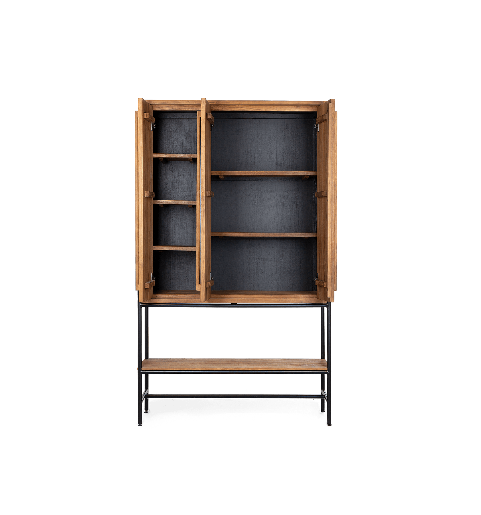 Outline Cabinet 3 Doors 1 Open Rack