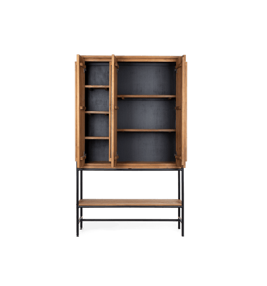 Outline Cabinet 3 Doors 1 Open Rack