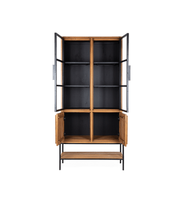 Outline Cabinet 4 Doors 1 Open Rack