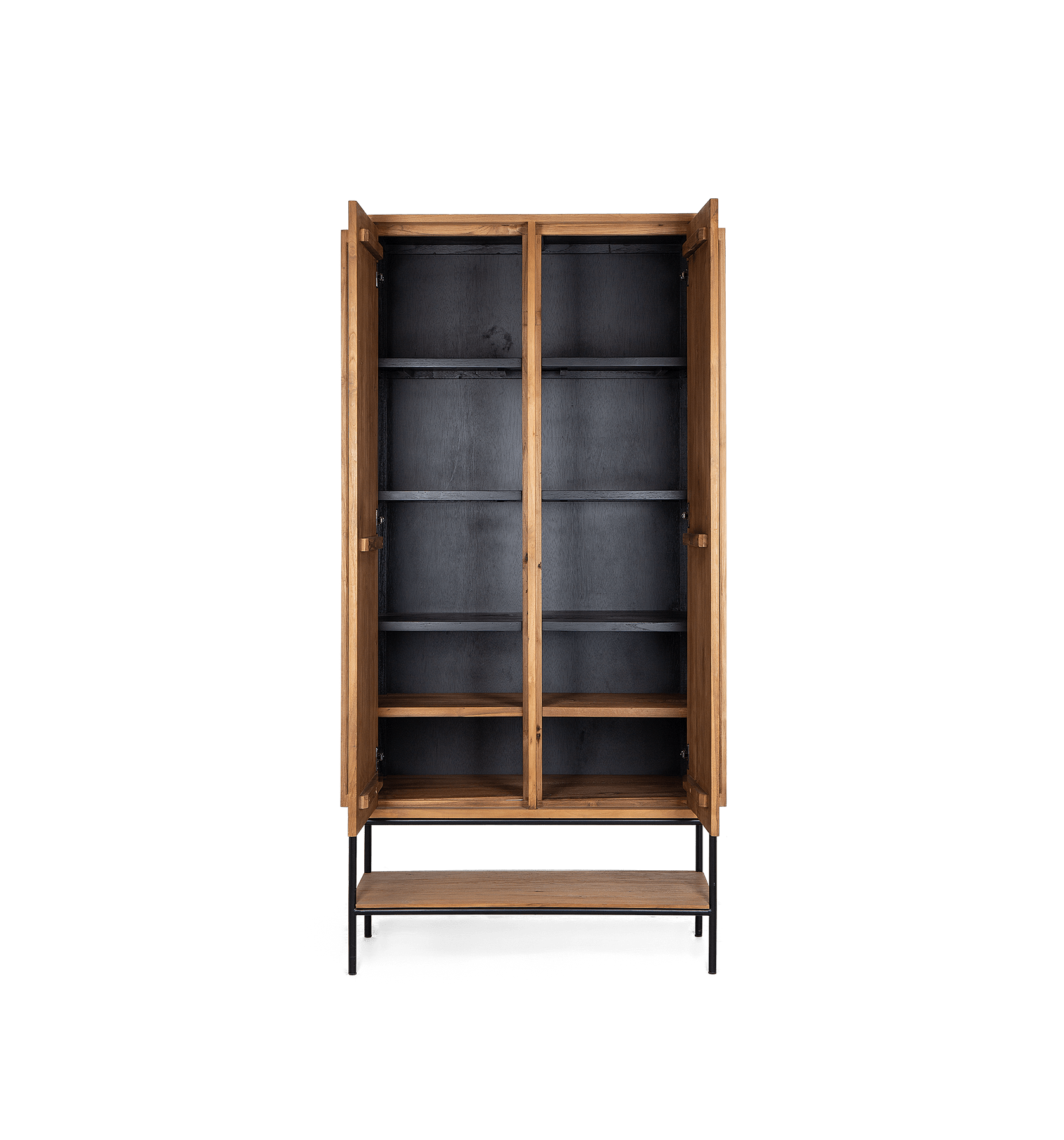 Outline Cabinet 2 Doors 1 Open Rack